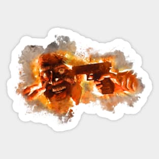 Resident Evil 7 Jack Baker Painting Sticker